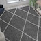Flash Furniture Shag Style Diamond Trellis Area Rug - 8' x 10' - Charcoal/Ivory Polyester (PET) RC-KJ-181070-01-810-GR-IV-GG - alternate 5